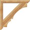Ekena Millwork Balboa Slat Rough Sawn Bracket w/ Offset Brace, Western Red Cedar, 6"W x 42"D x 42"H BKT0604X42X42BOA06RWR - alternate 3